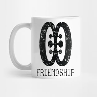 African Adinkra Symbols "Freedom" Black Colour. Mug